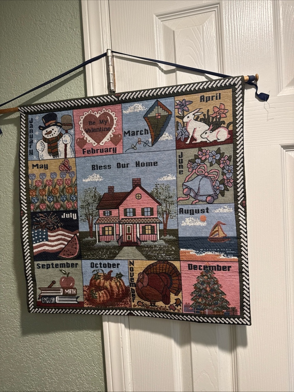 Monthly Seasonal Patchwork Wall Hanging -